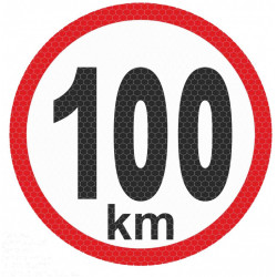 Nagy reflexív matrica - 100km