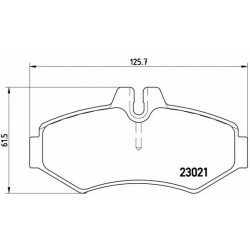 Fékbetét szett, tárcsafék P50020 BREMBO