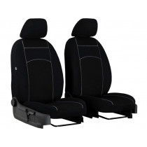 Első autóüléshuzat Tuning 1+1 100% fekete 2 db
