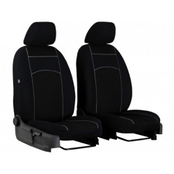 Első autóüléshuzat Tuning 1+1 100% fekete 2 db
