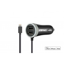 12/24V autós töltő iPhone + 2x USB 2.4A PCH PRO-02