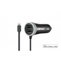 12/24V autós töltő iPhone + 2x USB 2.4A PCH PRO-02