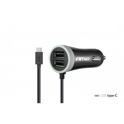 12/24V USB Type C autós töltő + 2x USB 2.4A PCH PRO-3