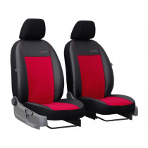 Autóülések Exclusive Alcantara 1+1 elülső (Alcantara-bőr) piros-fekete
