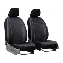 Autókárpitok Exclusive Alcantara 1+1 elöl (Alcantara-bőr) fekete-fekete
