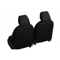 Autókárpitok Exclusive Alcantara 1+1 elöl (Alcantara-bőr) fekete-fekete