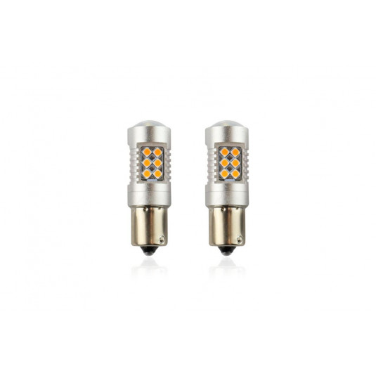 LED izzók CANBUS (P21W) 12V/24V narancssárga