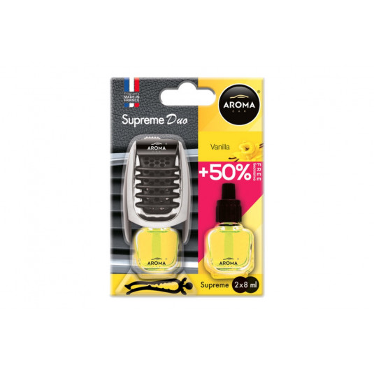 Légfrissítő AROMA CAR SUPREME DUO VANILLA