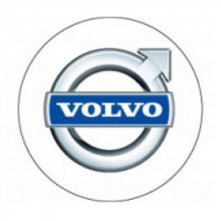 3D ragasztós matrica Volvo (fehér) 4 db