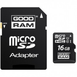 MicroSDHC memóriakártya 16GB CL10 UHS1 + adapter