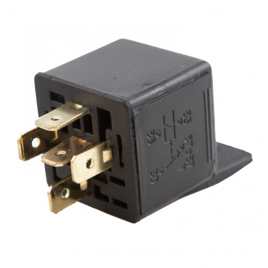 Relé 30A-12V, 5 kontakt
