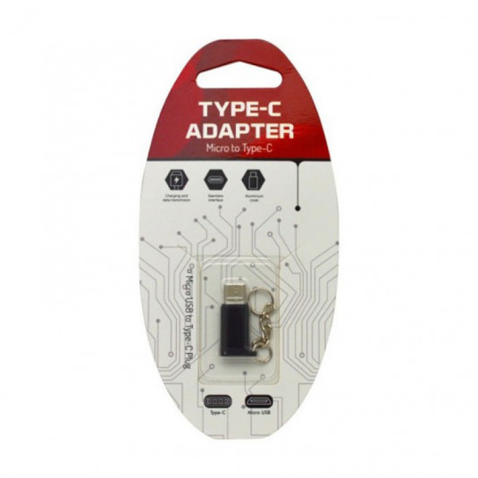 Fekete MicroUSB C adapter