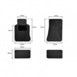 Textil autóalátétek, univerzális TEX-3