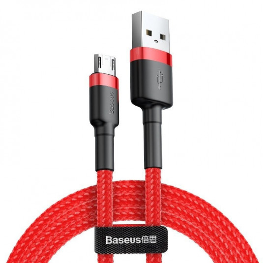 BASEUS Cafule USB micro USB kábel 1,5A 200cm piros