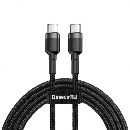 USB-C - USB-C kábel BASEUS Cafule PD 2.0, QC 3.0, 60W, 200 cm