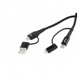 Multikábel USB C-USB C iOS USB A FullLINK 100cm UC-15