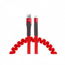 Rugós USB+Apple Lightning kábel 120cm FullLINK UC-13