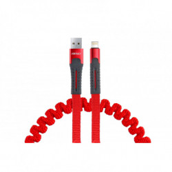 Rugós USB+Apple Lightning kábel 120cm FullLINK UC-13