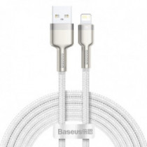 USB kábel Lightning Baseus Cafule, fehér 2,4A 200 cm