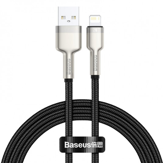 Baseus Cafule Lightning USB kábel, fekete 2,4A 100 cm