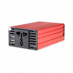 Feszültségváltó AMiO 12V/230V 300W/600W 2xUSB PI03