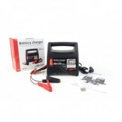 AMiO auto/motor akkumulátor töltő 12V 6A (20-80Ah) SBC-6A