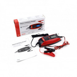 AMiO digitális autó/motortöltő 6V/12V 4A (14-120Ah) DVL DBC-4A