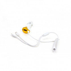 Autós telefontöltő USB + microUSB + iPhone lightning csatlakozóval PCH-05