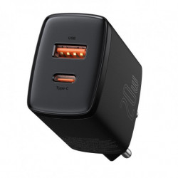 Baseus Compact Quick Charger töltő, USB, USB-C, 20W