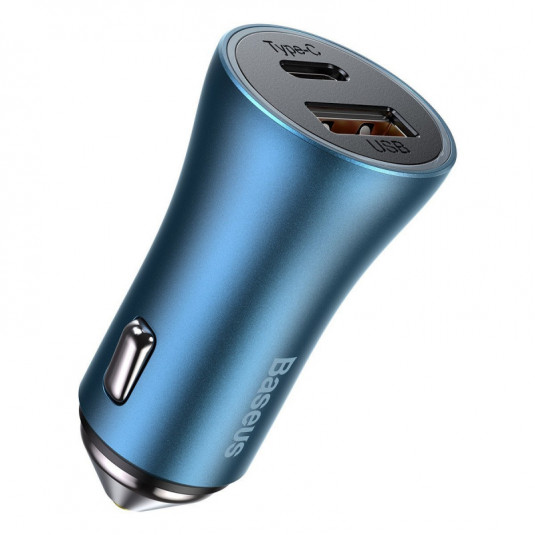 BASEUS Golden Contactor Pro autós töltő, USB + USB-C, QC4.0 +, PD, SCP, 40W