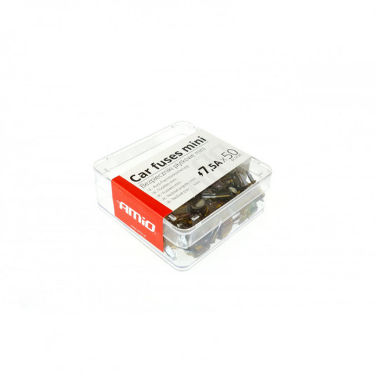 Autóbiztosítékok MINI tok 50 db 7,5A