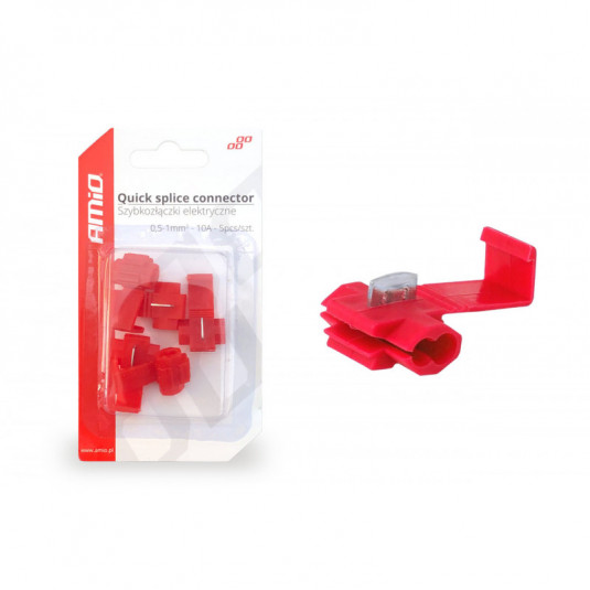 Elektromosan csatlakoztatható vezetékcsatlakozók, 0,5-1mm2 10A Blister 5 db
