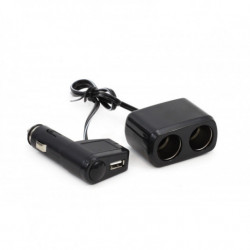Cigizőautó szivargyújtó adapter + USB SOC1