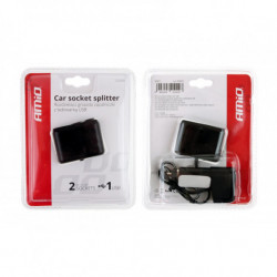 Cigizőautó szivargyújtó adapter + USB SOC1