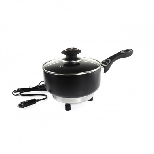 Elektromos főzőedény fedővel autóhoz 18cm x 8cm 250W 24V