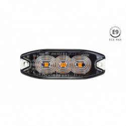Narancssárga figyelmeztető megvilágítás 3x3W LED R65 R10 12/24V IP67