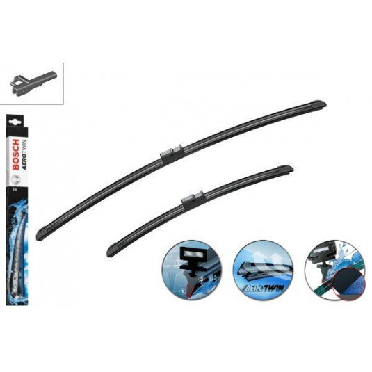 Bosch Aerotwin ablaktörlő szett PEUGEOT 207 [A7] (11.12-06.15) 650/425mm számára