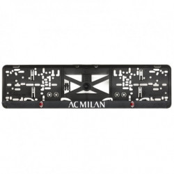 Rendszámtábla alátét 3D AC MILAN