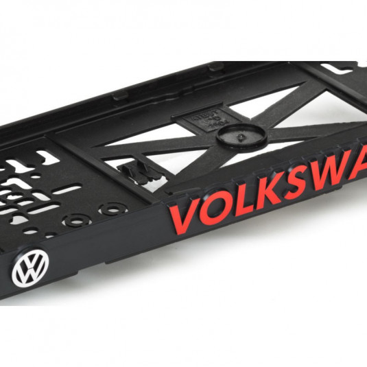 3D VOLKSWAGEN piros rendszámtábla alátét