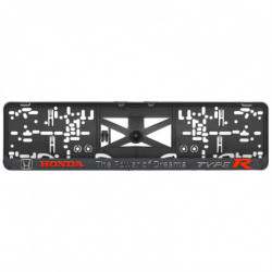 Rendszámtábla alátét 3D HONDA TYPE R
