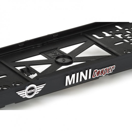 Rendszámtábla alátét 3D MINI COOPER piros