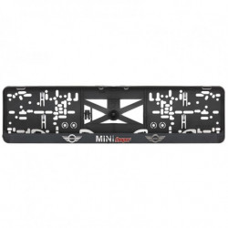 Rendszámtábla alátét 3D MINI COOPER piros