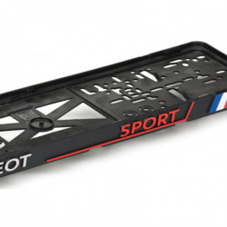 3D rendszámtábla alátét PEUGEOT SPORT