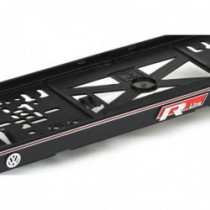 Rendszámtábla alátét 3D VW R LINE piros