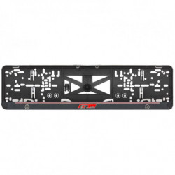 Rendszámtábla alátét 3D VW R LINE piros