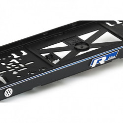 Rendszám alátét 3D VW R LINE kék