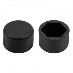 Szilikon csavar sapkák fekete 20db 19mm