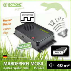 Marten és rágcsáló riasztó UNI, ISOTRONIC