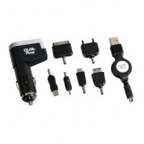 USB-s autós töltő, 6 csatlakozási lehetőség gyűjtővel 12-24V
