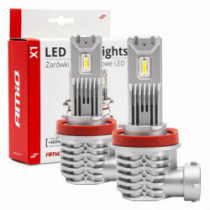 LED izzók főfényszóróhoz H8/H9/H11 X1 Series AMiO